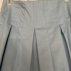 SARA BERMAN  powder blue color pleated skirt fully lined made in England Small